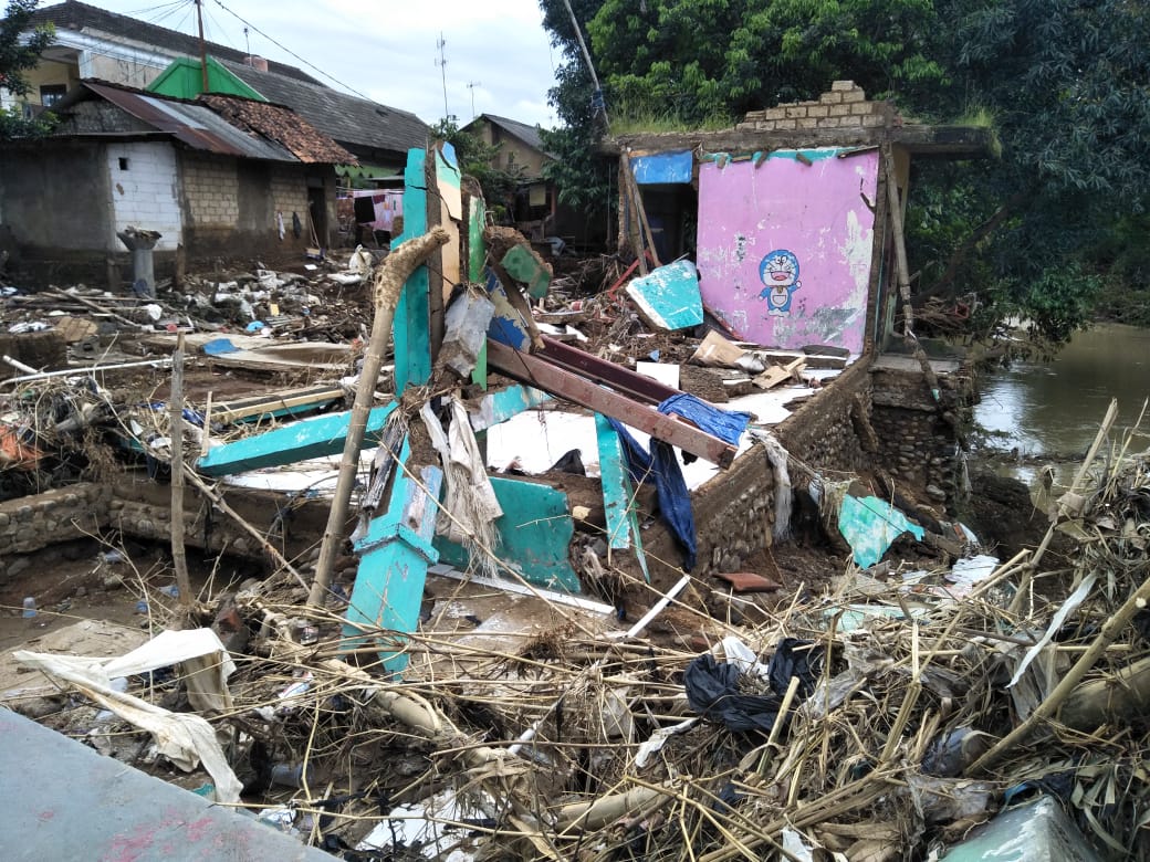 Kondisi Rumah Warga yang Terkena Bencana Banjir Bandang